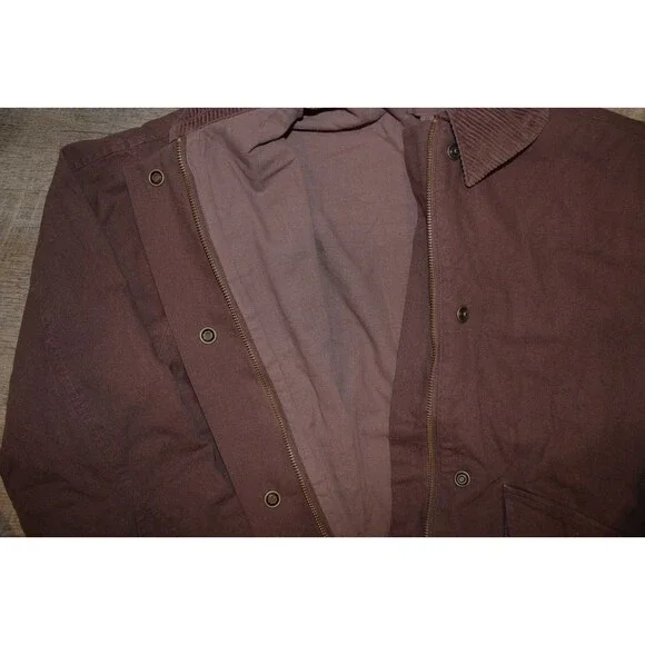 NWT MATE THE LABEL WOMEN'S COTTON CANVAS CHORE JACKET BROWN $220 - Picture 8 of 9